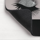 まばゆと眉 – スモークグレー マウスパッド (コーナー)