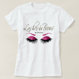 まばゆと眉 – ピンク Tシャツ