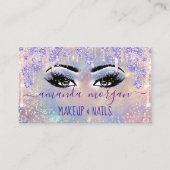 まばゆみ美容師メイクアップバラ喫煙自筆証書 名刺 (正面)