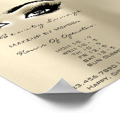 まばらメイク開館時間アイボリーサロン目 ポスター (角)