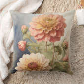 まぶしいダリア クッション (ブランケット)