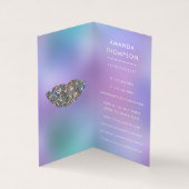 まぶしいフェイクグリッター唇メイクアップアーティスト 名刺 (内部)