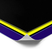 まぶしいプロペラ光学錯覚 ポスター (角)