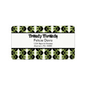 まぶしいレトロ住所 シール (正面)