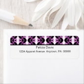 まぶしいレトロ差出人住所ラベル ラベル (インサイチュ)