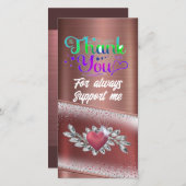 「まぶしい感謝してい」 サンキューカード (正面/裏面)