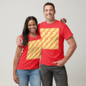 まぶしい抽象カラフルパターン Tシャツ (ユニセックス)