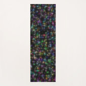 まぶしい数々の色の星 ヨガマット (正面)