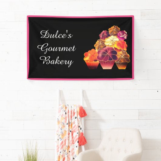 まぶしい暖かい積み重ねマフィン  横断幕 (インサイチュ)