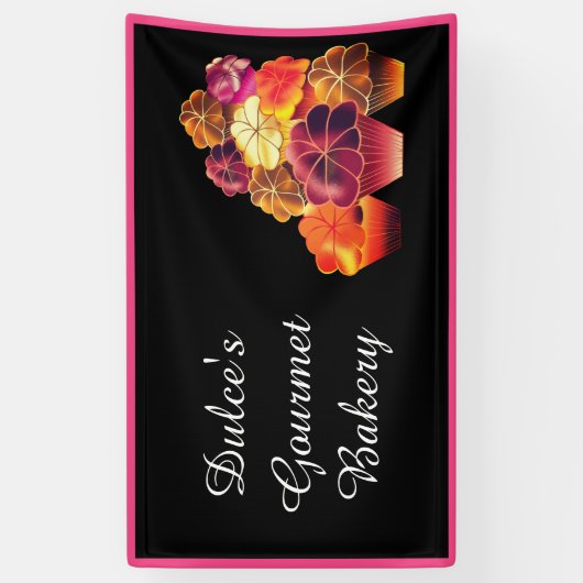 まぶしい暖かい積み重ねマフィン  横断幕 (縦)