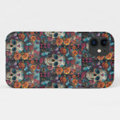 まぶしい砂糖スカルアート：死んだパターンの日 Case-Mate iPhoneケース (裏面(横))