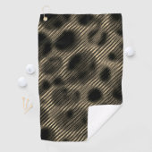 まぶしい穴の上の勾配ストライプセピア狭い ゴルフタオル (インサイチュ)