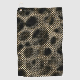 まぶしい穴の上の勾配ストライプセピア狭い ゴルフタオル