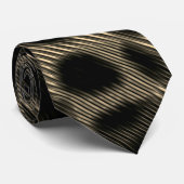 まぶしい穴の上の勾配ストライプセピア狭い ネクタイ (ロール)