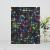 まぶしい色数々ののスターズスクラップブック紙 (スタンド正面)