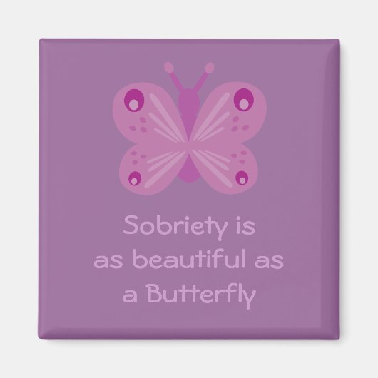 まぶしい蝶の磁石 マグネット (正面)