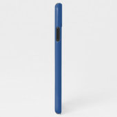 まぶしい青無地の色 iPhoneケース (右側)