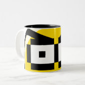 まぶしさの凝視のマグ ツートーンマグカップ (正面左)