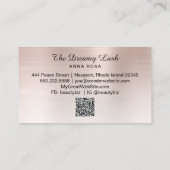 *~*まぶしブロウエクステンションQRメタルピーチブロンズ 名刺 (裏面)