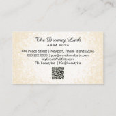 *~*まぶしブローズ拡張金ゴールドグリッターQR 名刺 (裏面)