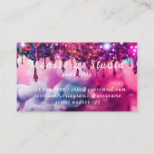 まぶしメイクアップ爪、 ネイル名刺 名刺 (裏面)