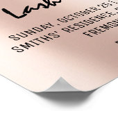 まぶしメイクアップ美しいトリートメントイベントドリップグリッター ポスター (角)