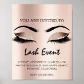 まぶしメイクアップ美しいトリートメントイベントバラ ポスター (正面)