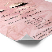 まぶしメイクアップ開館時間マーブルサロングリッター ポスター (角)