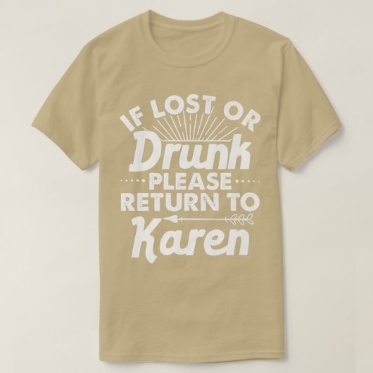 まもし失った飲たはKARENギフト名に戻る Tシャツ (デザイン正面)