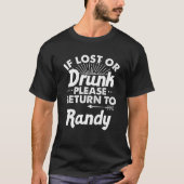 まもし失った飲たはRANDYギフト名に戻る Tシャツ (正面)