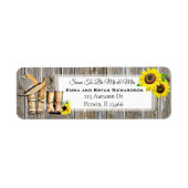 まもなくミセス・結婚式招待状とな素朴る ラベル (正面)