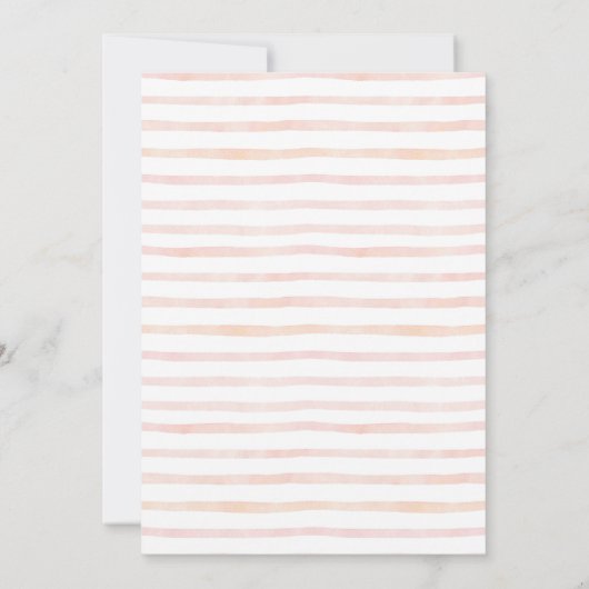 まもなく到着する小さなパイロットピンクのテディベア 招待状 (裏面)