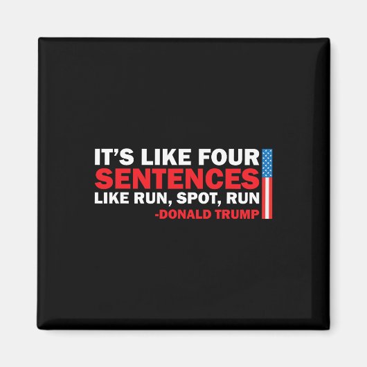 まるでスポット走トランプの4文だ マグネット (正面)