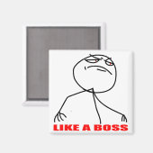 まるでボスミーム顔 マグネット (正面/裏面)