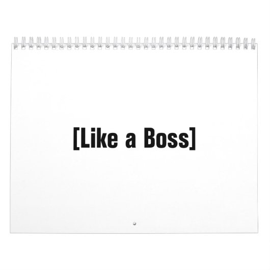 まるでボス カレンダー (カバー)