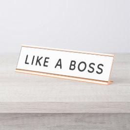 まるでボス デスクネームプレート