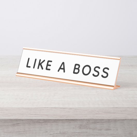 まるでボス デスクネームプレート (正面)