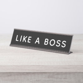 まるでボス デスクネームプレート