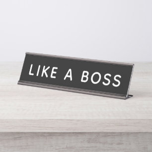 まるでボス デスクネームプレート