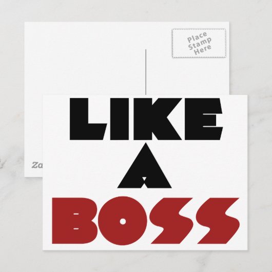 まるでボス ポストカード (正面/裏面)