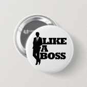 まるでボス 缶バッジ (正面&裏面)