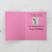 まるで母誕生日ハミングバードのグリーティングカード カード (内部)