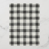 まるで焼き上がったように楽しもう | 友人の感謝祭 招待状 ホイル仕上げ I (裏面)