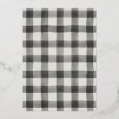 まるで焼き上がったように！ | 友人の感謝祭 招待状 ホイル仕上げ I (裏面)