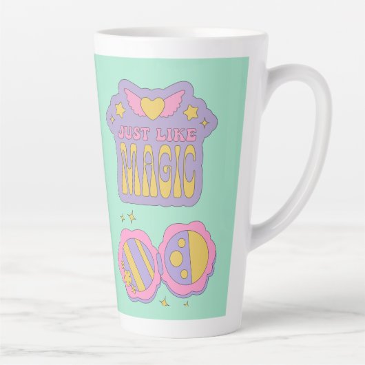 まるで魔法眼鏡90年代のスタイル カフェラテマグ (右)