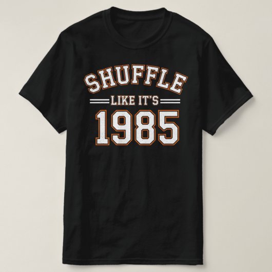 まるで1985年かのようにシャッフルしよう | ヴィンテージ シカゴ フットボール Tシャツ (デザイン正面)