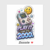 まるで2000年当時に戻ったかのようなデザイン シール (シート)