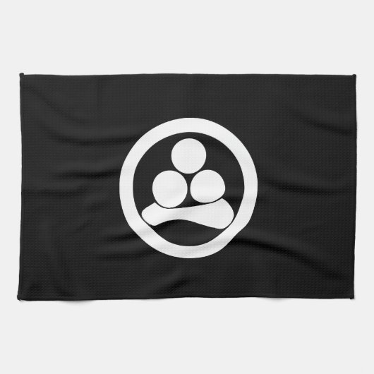 【まるにわたなべぼし】星紋。 キッチンタオル (横)