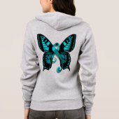 まれしかしそこに! 小さくか大きいcerv。 癌のzipup パーカ (裏面)