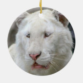 まれで白いトラのオーナメント セラミックオーナメント (裏面)